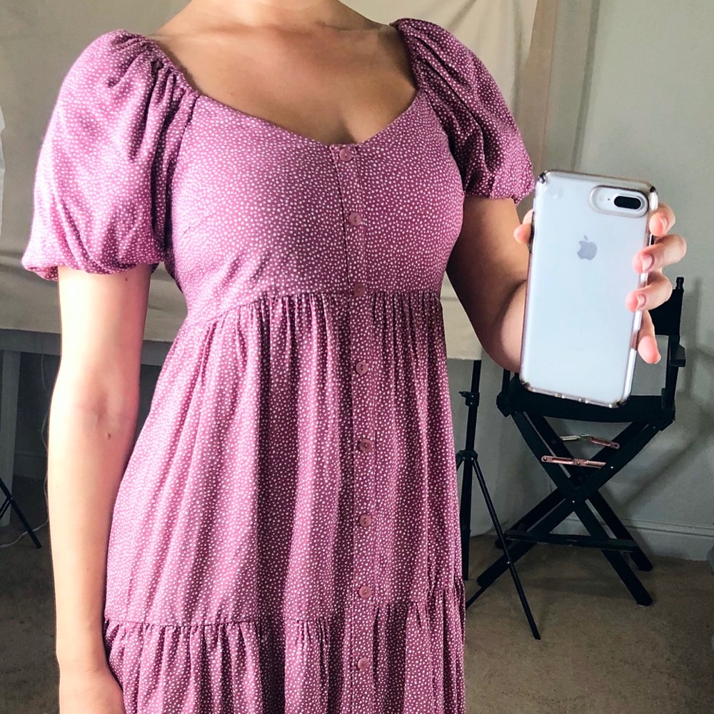 Puff sleeve dress!